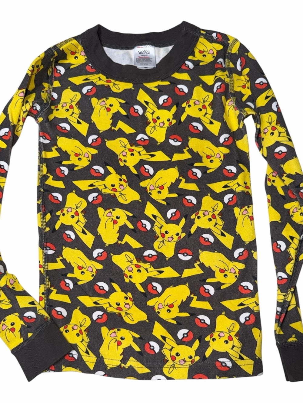 Hanna Andersson Pikachu Long Sleeve Tee - Yellow/Black